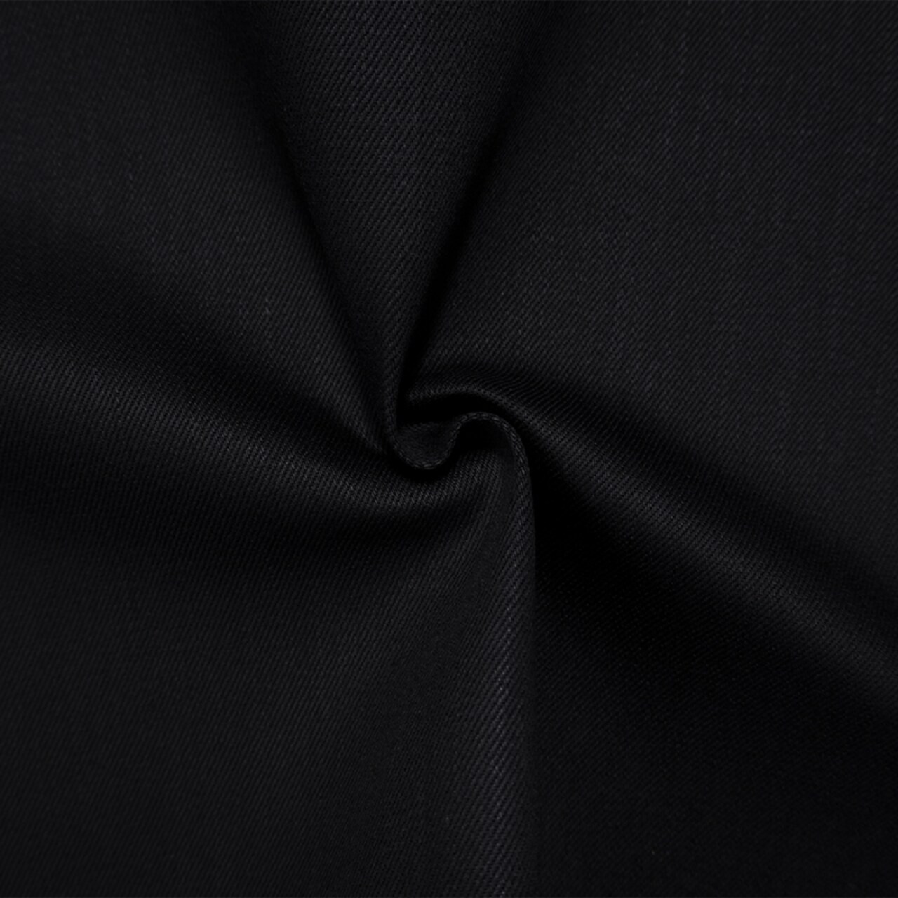 Black 12 oz. Cotton Stretch Denim Twill Woven Fabric By the Yard